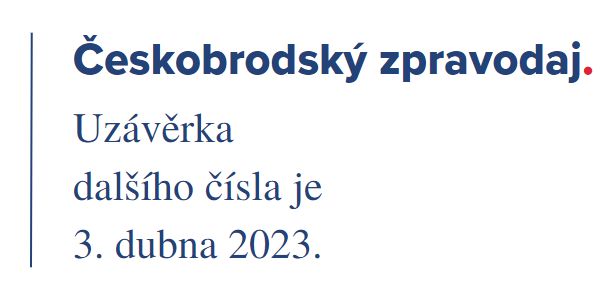 Českobrodský zpravodaj březen 2023